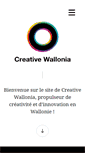 Mobile Screenshot of creativewallonia.be